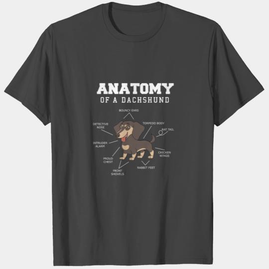 Anatomy of a Dachshund Doxie Wiener T Shirts