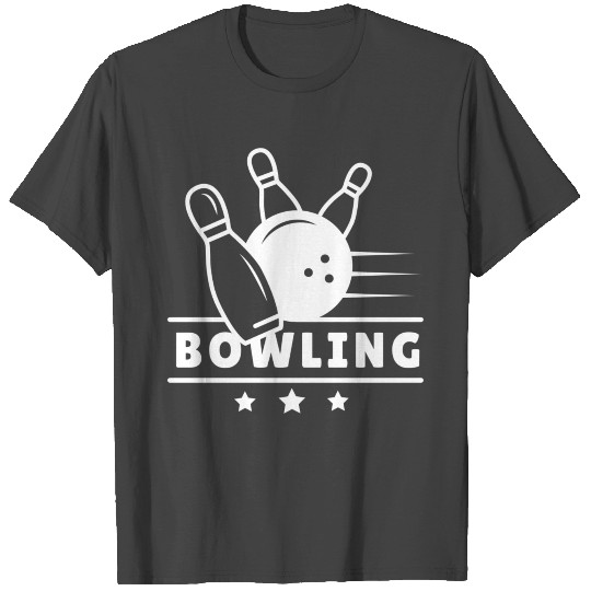 Bowling Ball Skittles Pin Gift Club Strike T Shirts