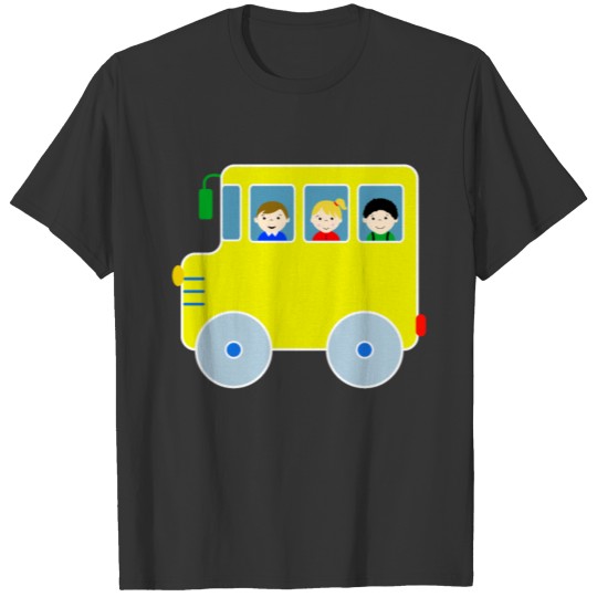 Schoolbus Pupils School Bus Toddler Boys T Shirts