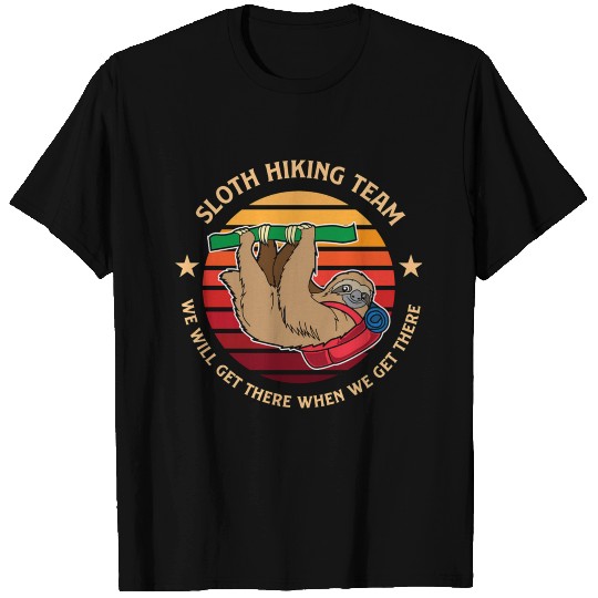 Sloth Hiking Team Spirit Animal T Shirts
