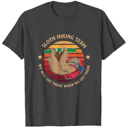 Sloth Hiking Team Spirit Animal T Shirts