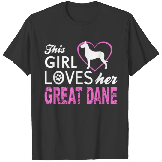 This Girl Loves Her Great Dane Dog Lover Magnet T Shirts
