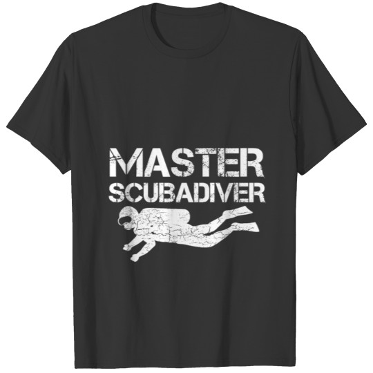 Master Scuba Diver Dive Ocean Swim Hobby Men Gift T-shirt