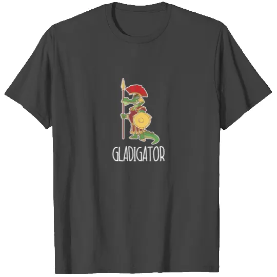 Crocodile T Shirts Alligator Gladigator Warrior Reptile