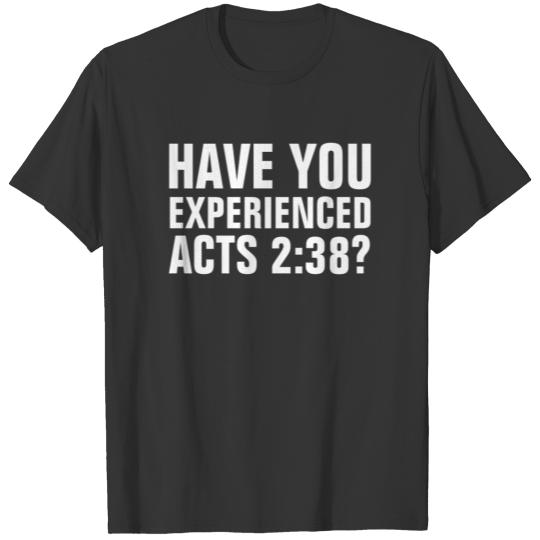 Acts 2:38 Bible Verse Repentance - Christian T-shirt