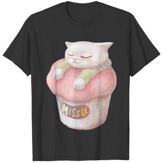 Cute Kitten Cupcake T-shirt