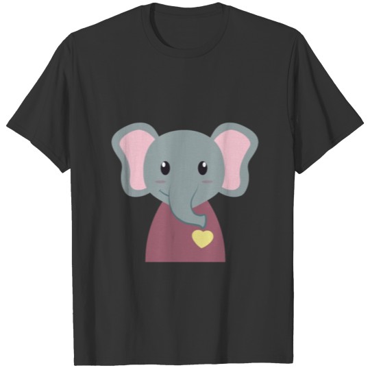 Cute Elephant Cartoon T-shirt
