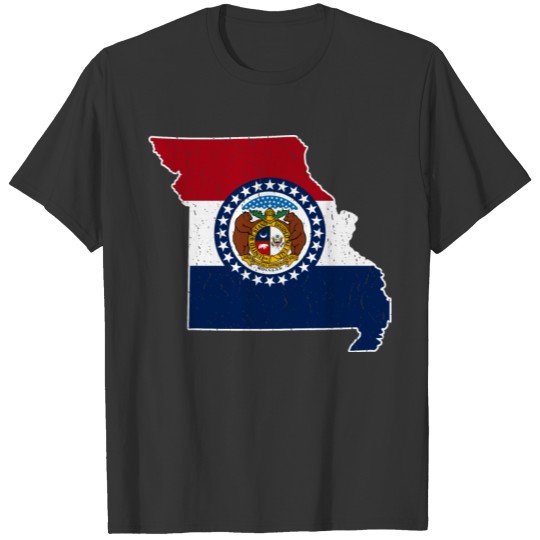 Missouri State Map T-shirt