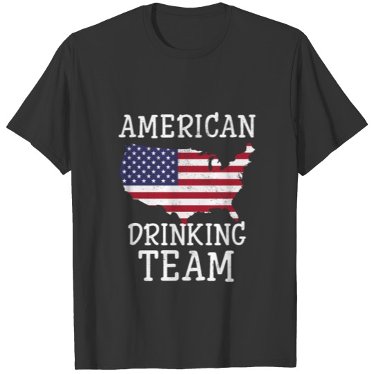 USA Drinking Team Beer Lover 4th Of July T Shirts