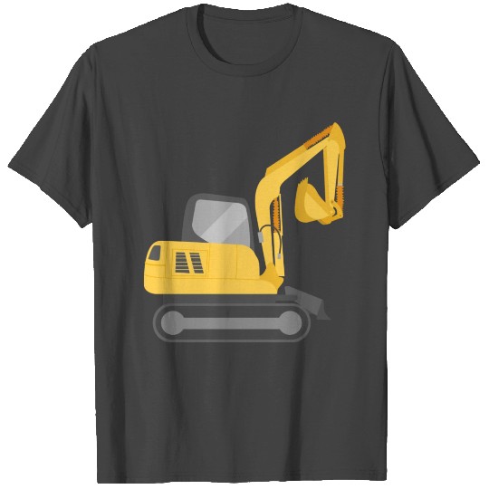 Construction machine excavator crane construction T Shirts