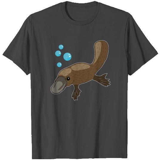 Platypus Funny Underwater Design Gift Idea T Shirts