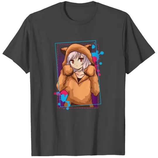 Oversized T Shirts Anime Girl