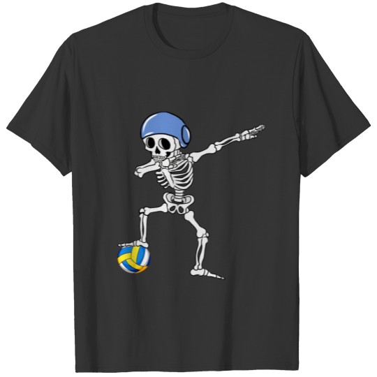 Funny Dab Dabbing Skeleton Water Polo Halloween T-shirt