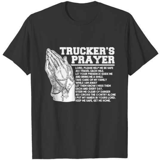 Funny Truckers Prayer Truck Driver Gift Idea T Shirts
