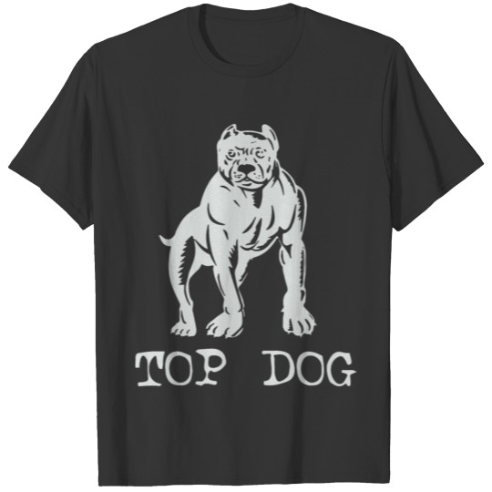 New Top Dog Canine Pitbull Motorcycle Biker Pitbul T Shirts