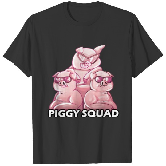Piggy Squad - Pink Pig Friends T Shirts