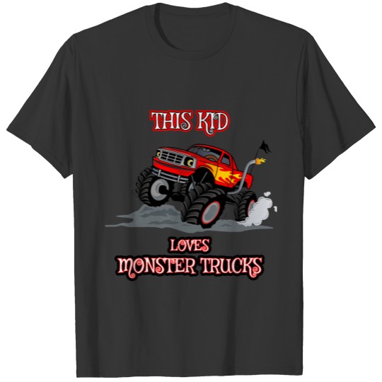 kids love monster truck T-shirt