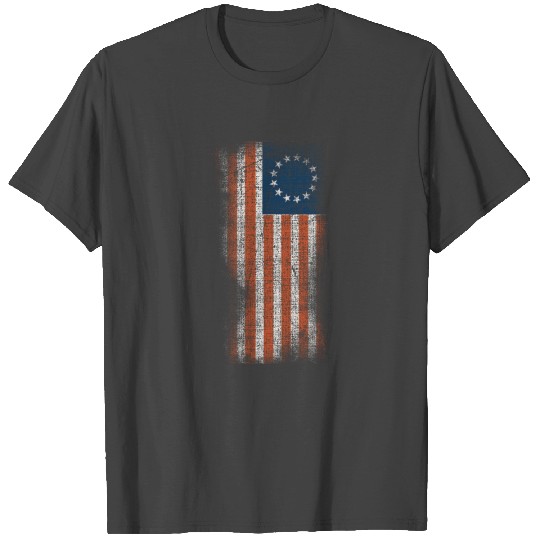 Betsy Ross American Flag Bennington Patriotic 1776 T Shirts