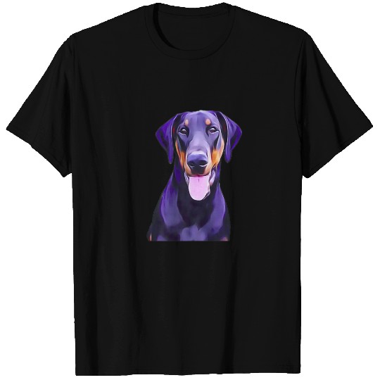 Doberman Pinscher with uncut Long Ears T Shirts