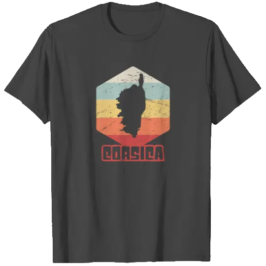 Retro Vintage French Mediterranean Corsica T Shirts