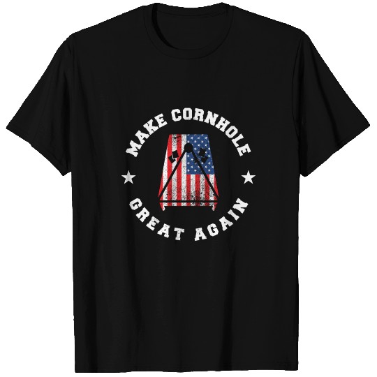 Make Cornhole Great Again Funny USA Gift T Shirts
