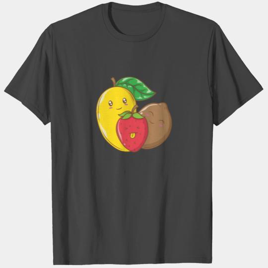 Fruit mix with mango, strawberry and kiwi T Shirts