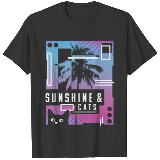 Sunshine And Cats Design 90 T-shirt