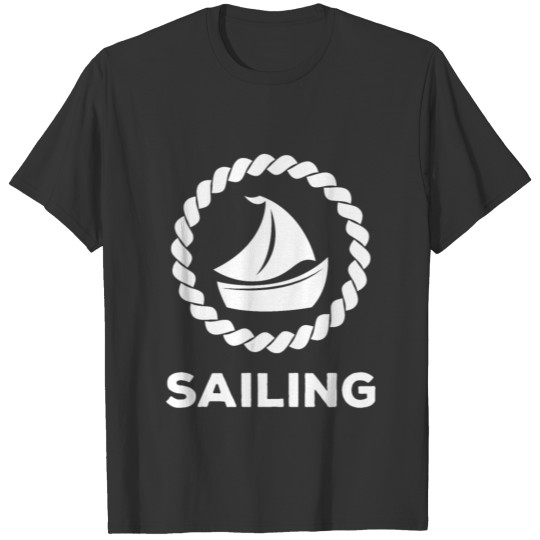 I'd Rather Be Sailing Sailboat Palm tree T-shirt