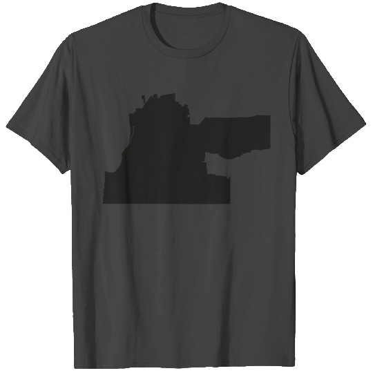 Memphis Tennessee city map black illustration T Shirts