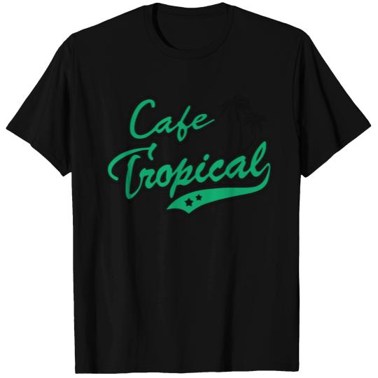 Cafe Tropical Raglan T Shirts - Schitts Creek David