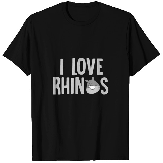 I Love Rhinos - Rhinoceros T Shirts
