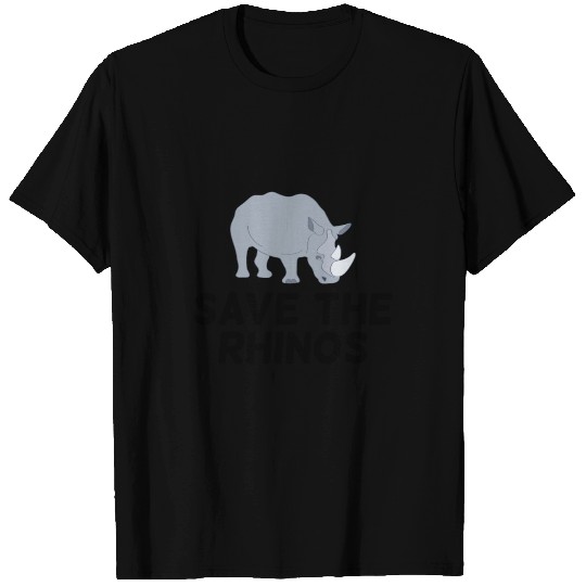 Save The Rhinos - Rhinoceros T Shirts