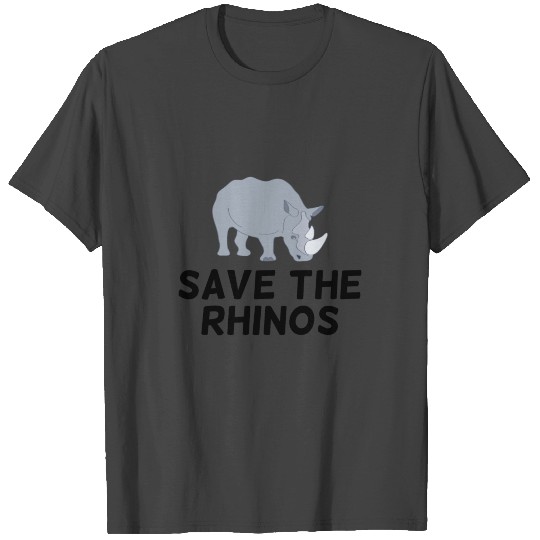 Save The Rhinos - Rhinoceros T Shirts