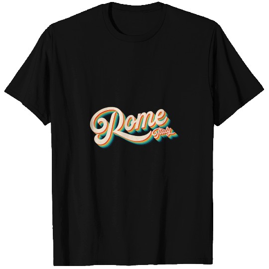 70s Vintage Retro Rome Italy Throwback Gift Rome T Shirts