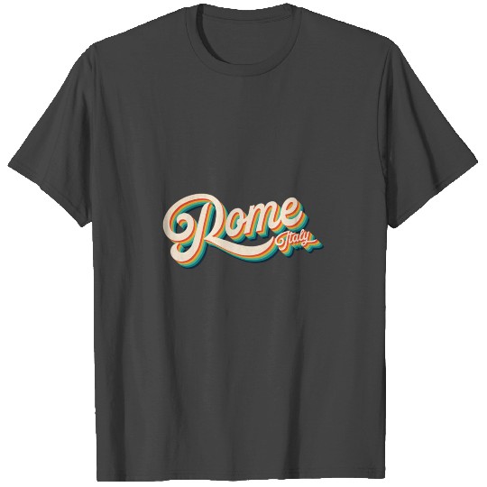 70s Vintage Retro Rome Italy Throwback Gift Rome T Shirts