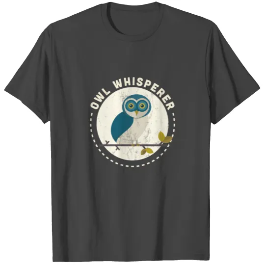 Funny Great Horned Owl Whisperer Bird Watching T Shirts