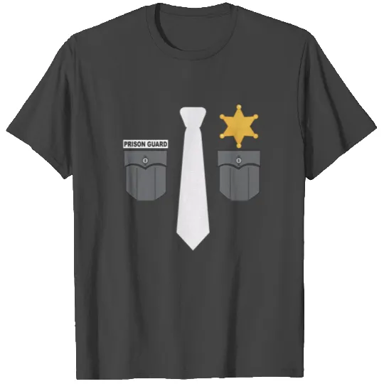 Uniform Correction Officer Police Thin Silver Line T Shirts