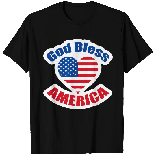 God Bless America T Shirts American pride 4th 2 USA
