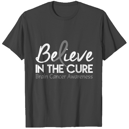 Believe In The Cure Brain Cancer Awareness Gift T Shirts