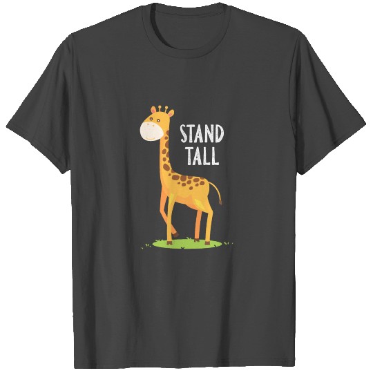 Giraffe Zoo Animal Stand Tall Cute Safari T Shirts
