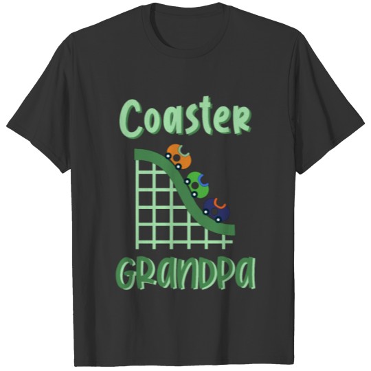 Roller Coaster Fans - Coaster Grandpa Theme Park T-shirt