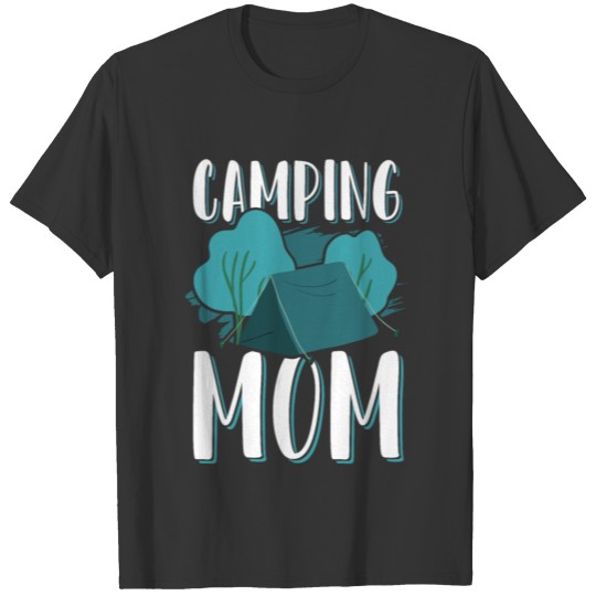 Camping Mom Mom T-shirt