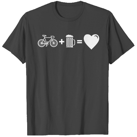 Cycling Beer Mug of Beer Is Love Athlete Gift Idea T Shirts