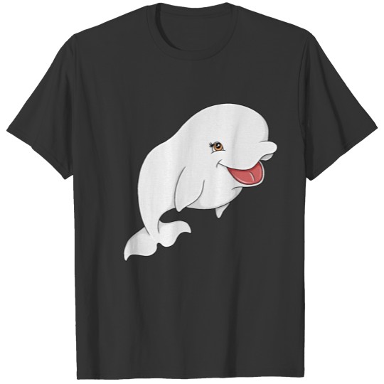 Cute Beluga ocean illustration T Shirts