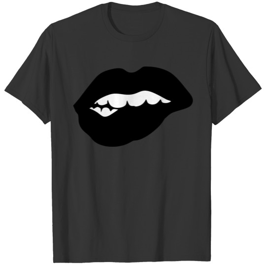 Lips black T-shirt