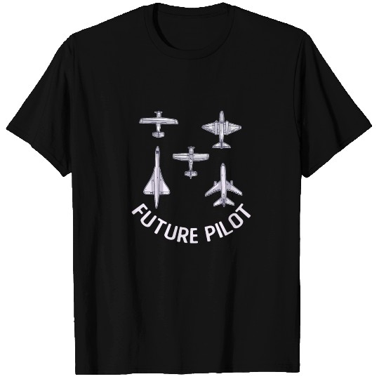 Future Pilot Fighter Jet Aircraft Airplane T Shirts