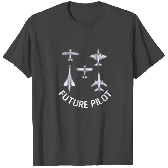 Future Pilot Fighter Jet Aircraft Airplane T Shirts