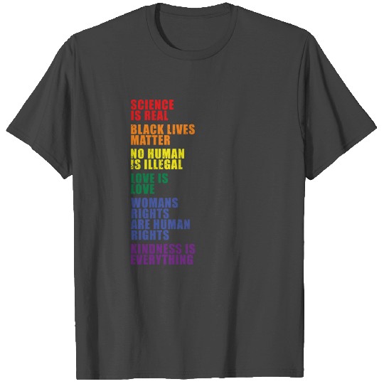 LGBT Pride equality no human is illegal T Shirts