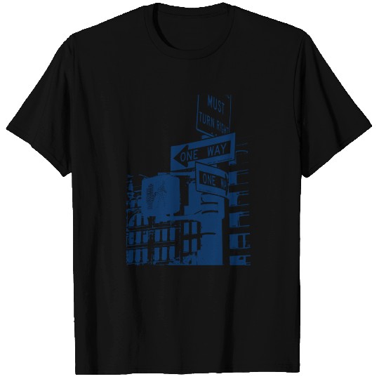 Royal blue One Way T Shirts