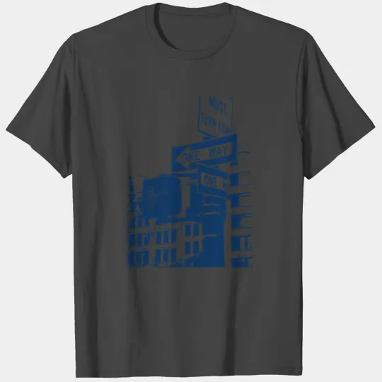 Royal blue One Way T Shirts